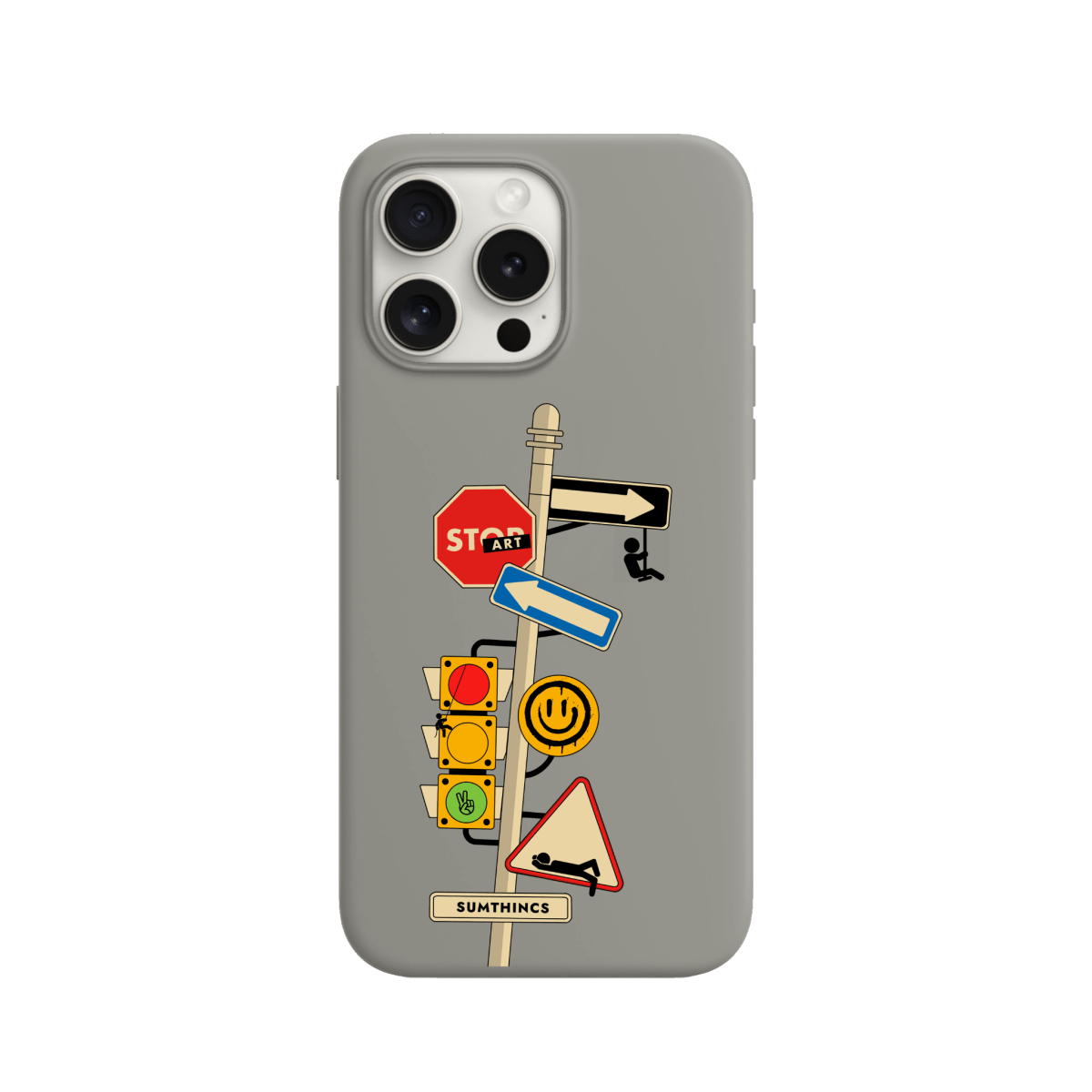 iPhone 11 Crossroad Premium Telefon Kılıfı Gri - SUMTHINCS