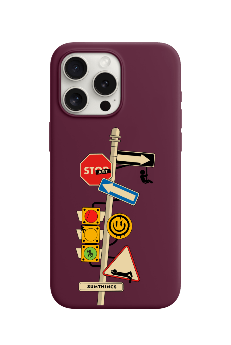 iPhone 11 Crossroad Premium Telefon Kılıfı Bordo - SUMTHINCS