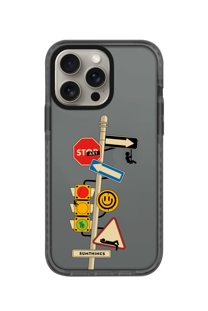 iPhone 11 Crossroad Procase Şeffaf Telefon Kılıfı Antrasit - SUMTHINCS