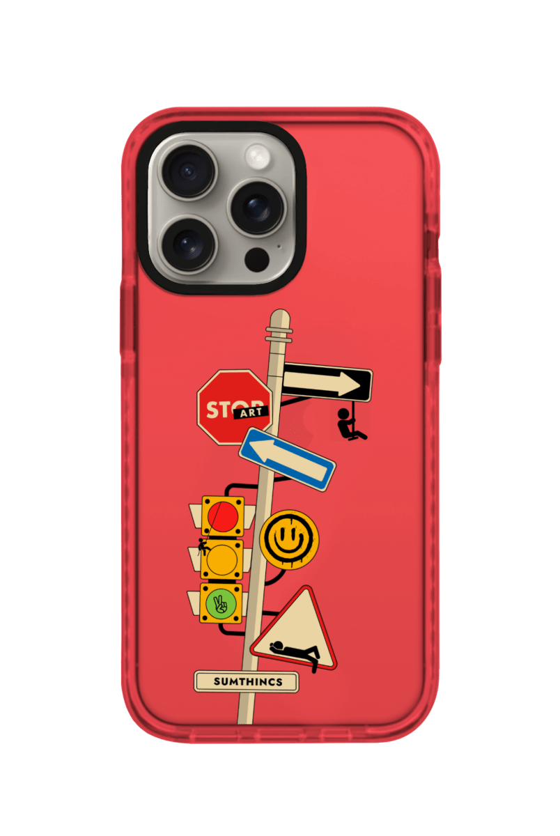 iPhone 11 Crossroad Procase Şeffaf Telefon Kılıfı Kırmızı - SUMTHINCS