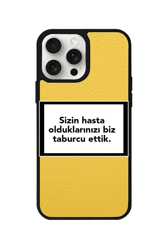 iPhone 11 Custom Quote Kişiye Özel Leather Vegan Deri Telefon Kılıfı - SUMTHINCS