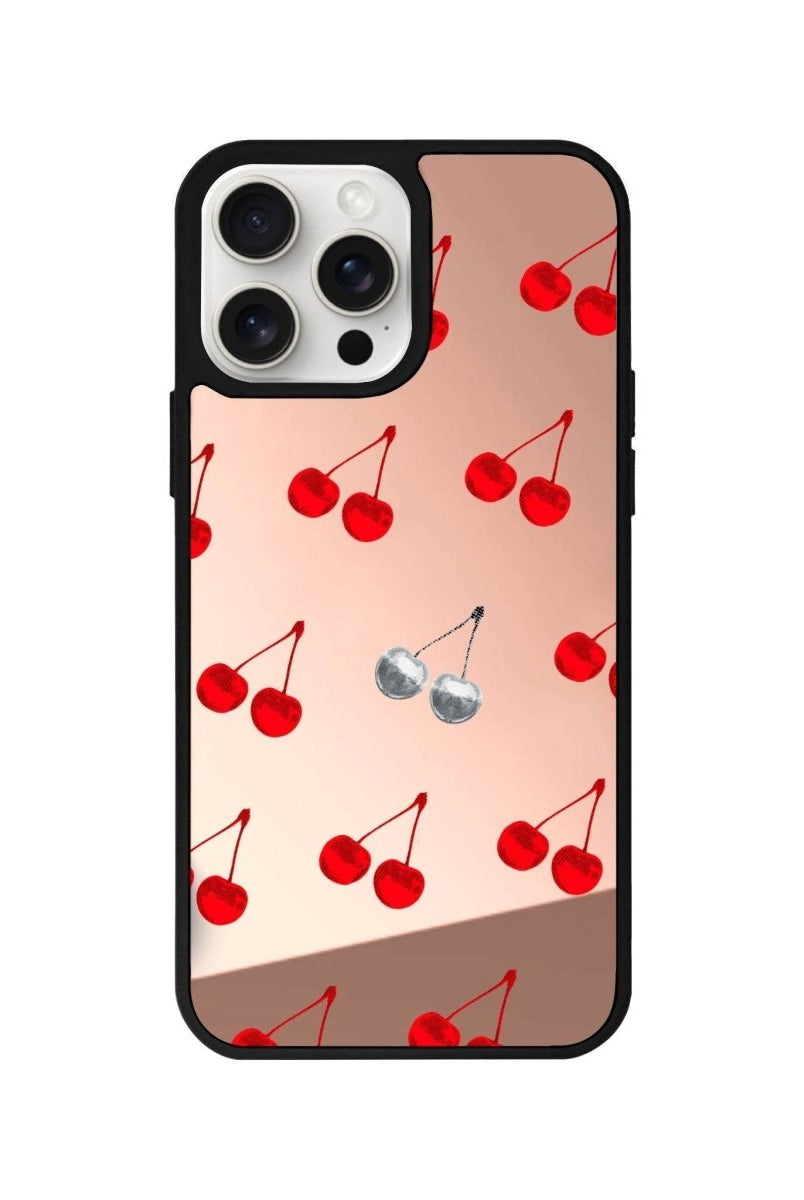 iPhone 11 Disco Cherry Mirror Aynalı Telefon Kılıfı Metalik Pembe - SUMTHINCS