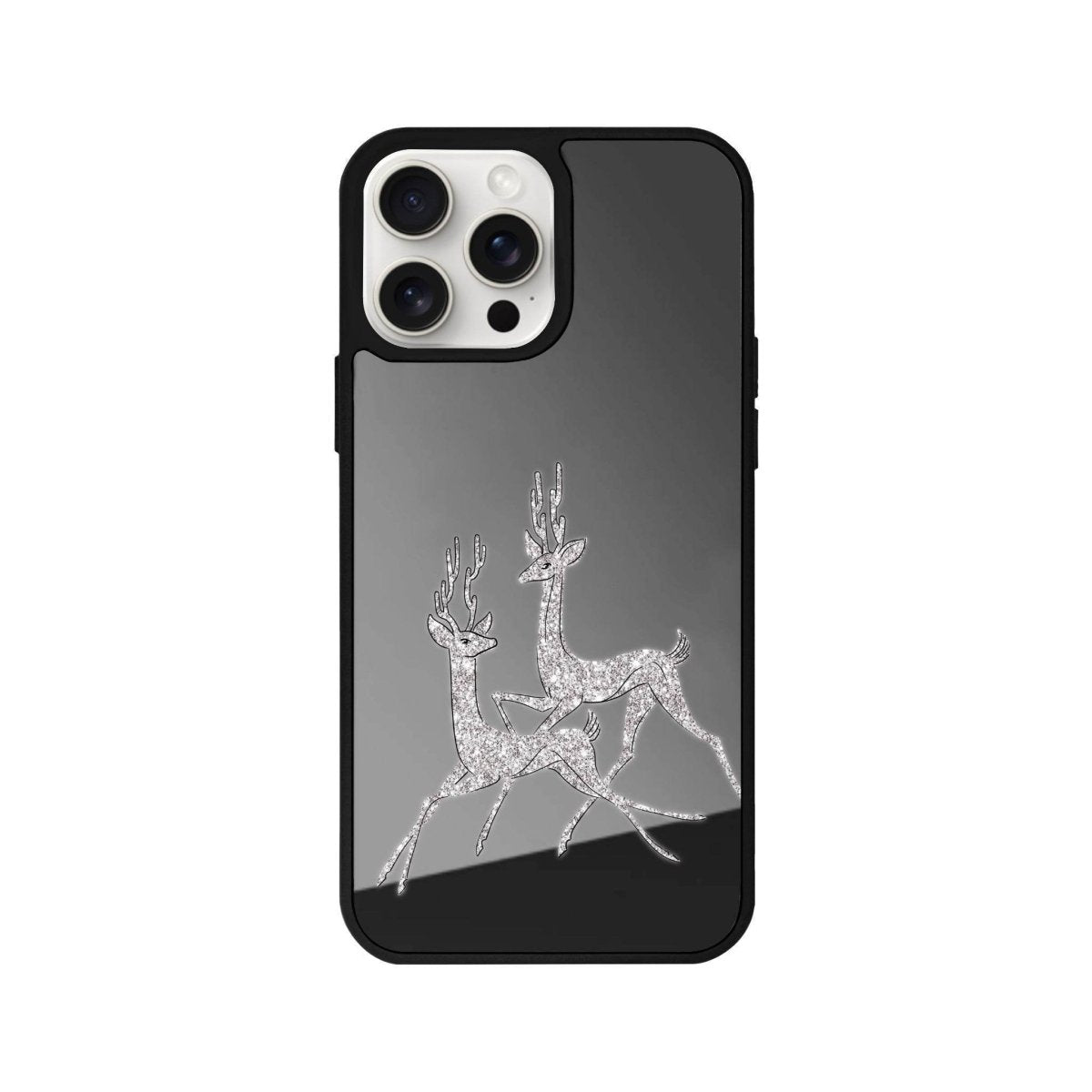 iPhone 11 Disco Deers Mirror Aynalı Telefon Kılıfı Antrasit - SUMTHINCS