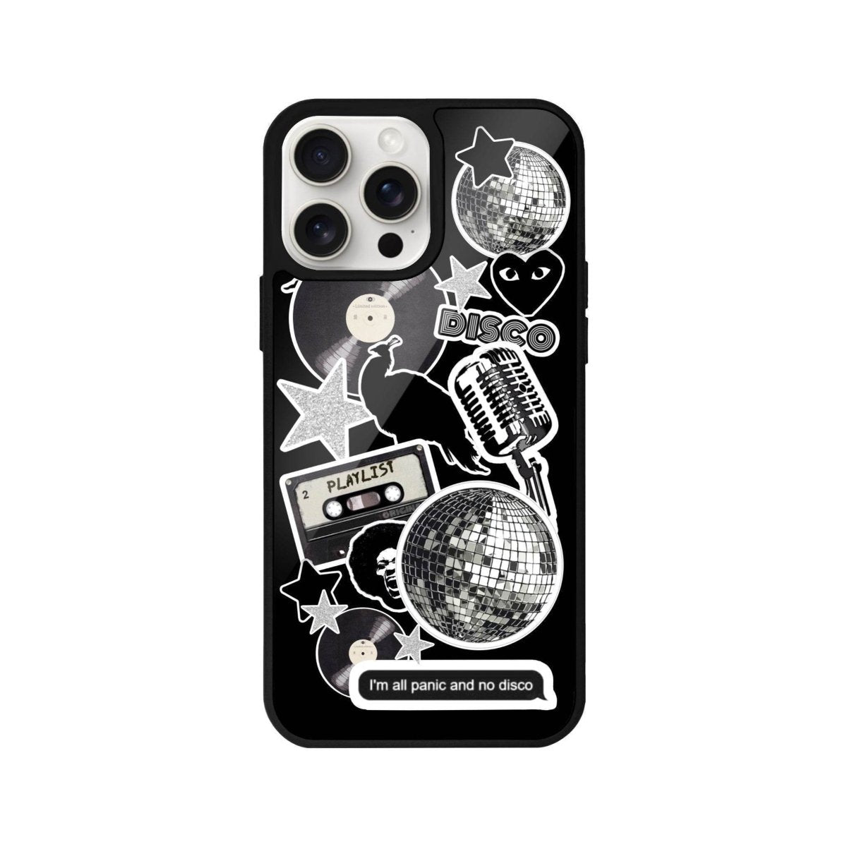 iPhone 11 Disco Stickers Glossy Cam Telefon Kılıfı - SUMTHINCS