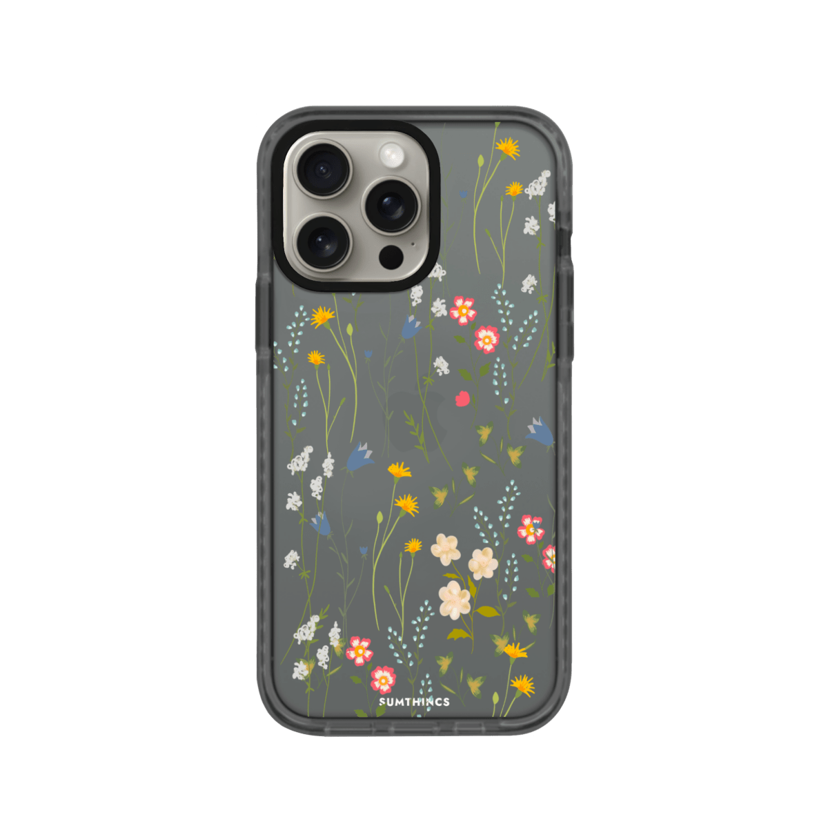 iPhone 11 Eternal Garden Procase Şeffaf Telefon Kılıfı Antrasit - SUMTHINCS