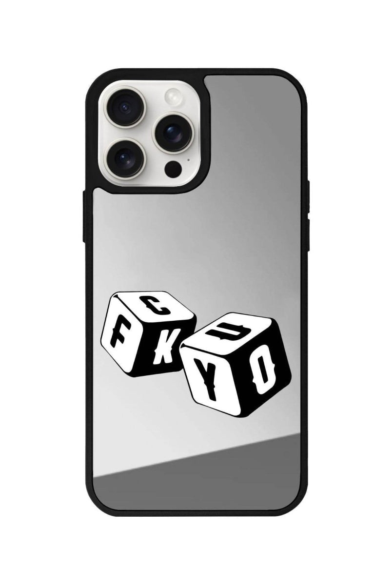 iPhone 11 Fck You Mirror Aynalı Telefon Kılıfı Gümüş - SUMTHINCS