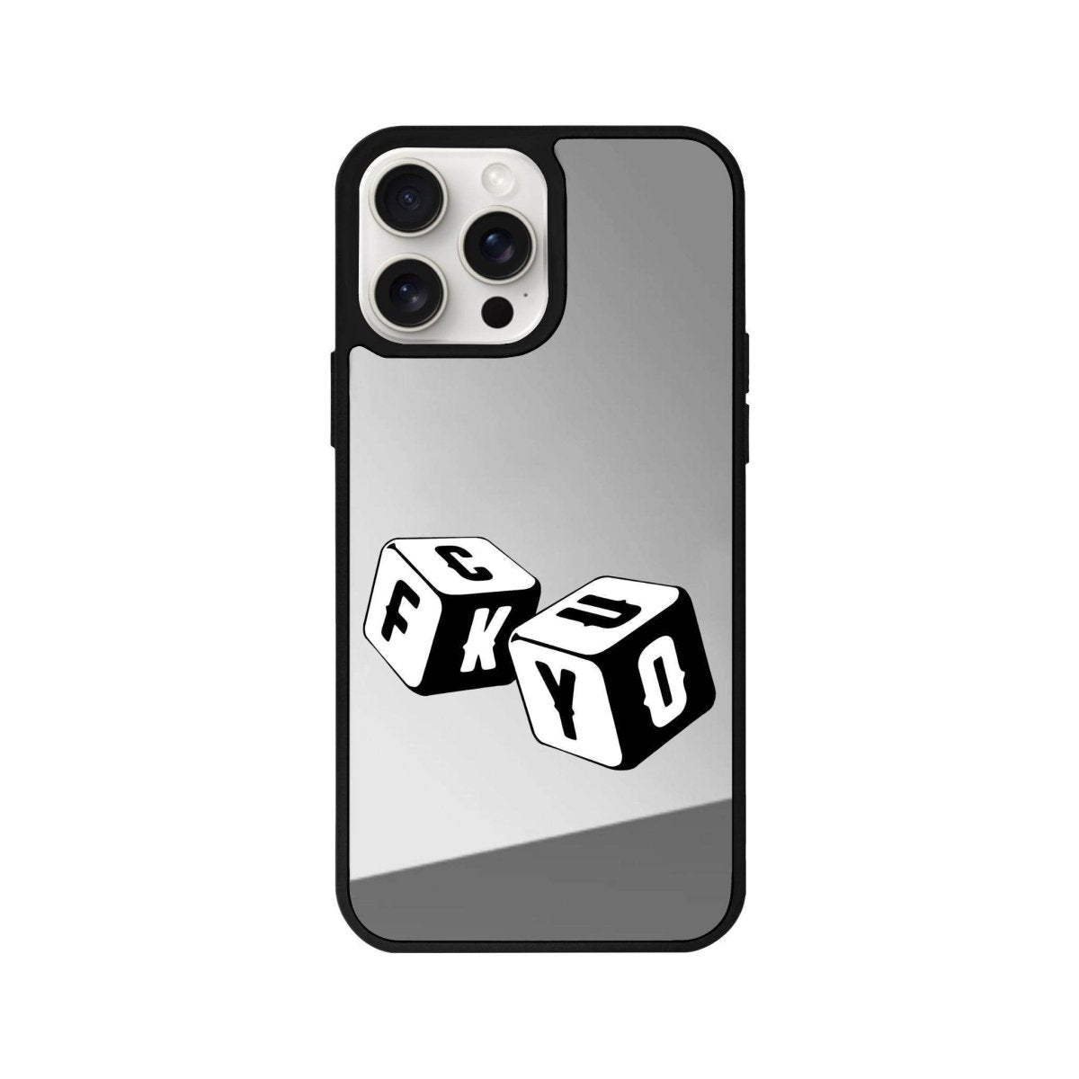 iPhone 11 Fck You Mirror Aynalı Telefon Kılıfı Gümüş - SUMTHINCS