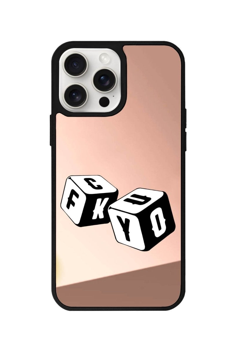 iPhone 11 Fck You Mirror Aynalı Telefon Kılıfı Metalik Pembe - SUMTHINCS