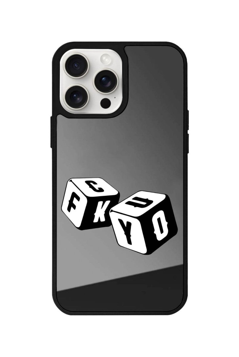 iPhone 11 Fck You Mirror Aynalı Telefon Kılıfı Antrasit - SUMTHINCS