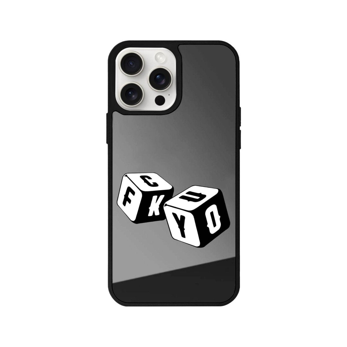 iPhone 11 Fck You Mirror Aynalı Telefon Kılıfı Antrasit - SUMTHINCS