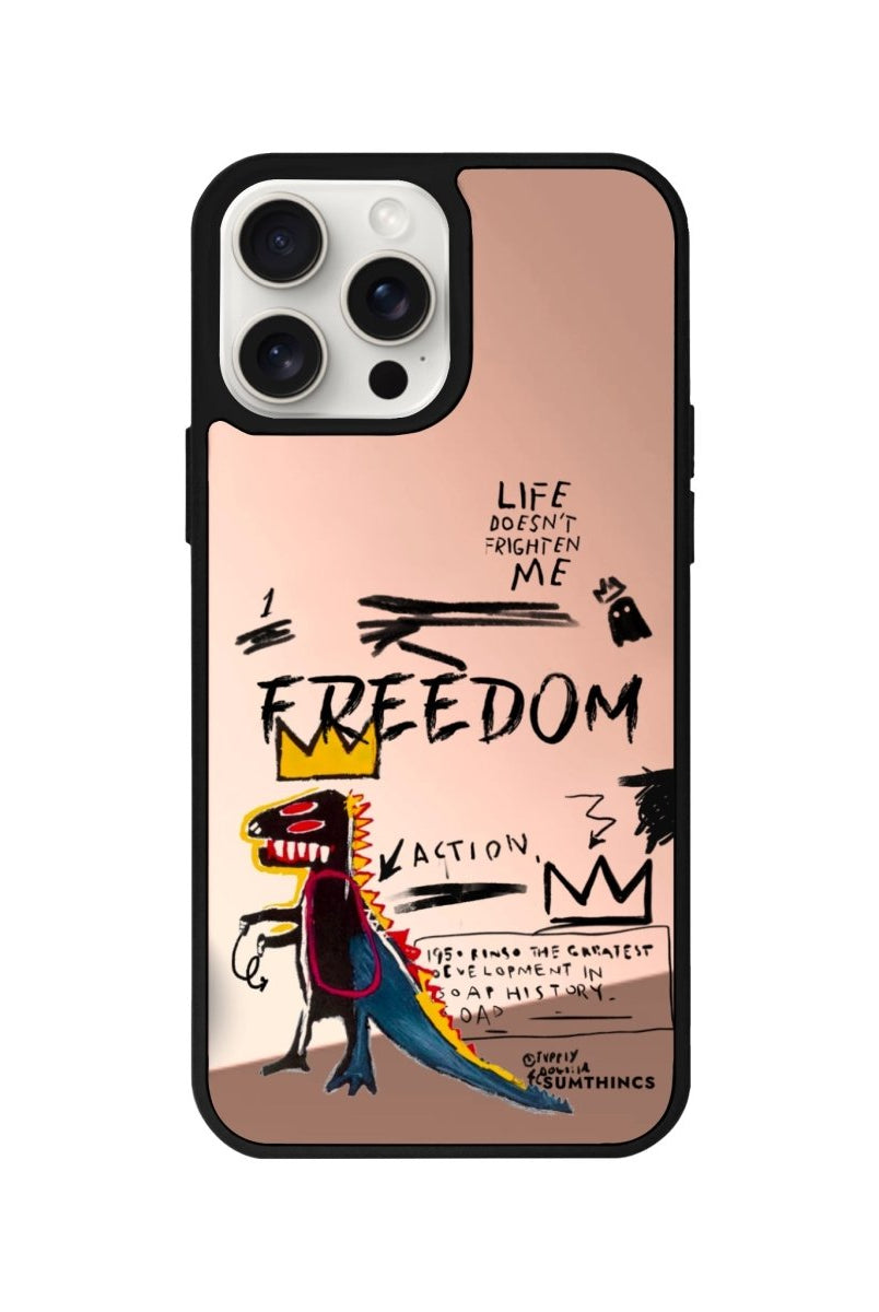 iPhone 11 Freedom Mirror Aynalı Telefon Kılıfı Metalik Pembe - SUMTHINCS