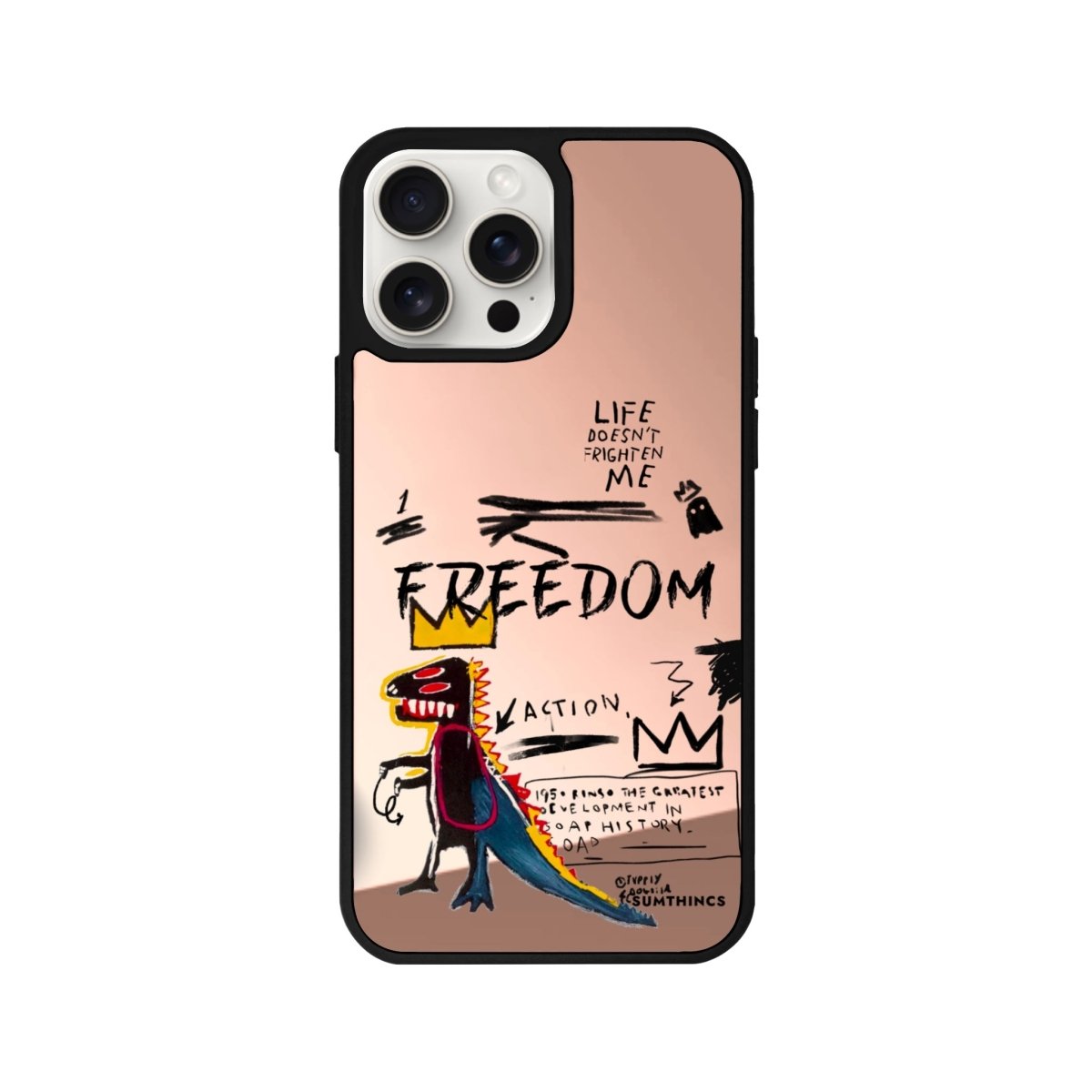 iPhone 11 Freedom Mirror Aynalı Telefon Kılıfı Metalik Pembe - SUMTHINCS
