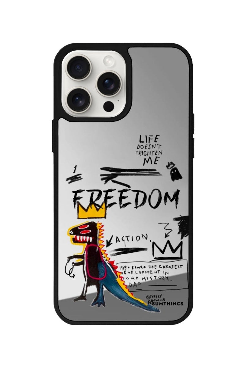 iPhone 11 Freedom Mirror Aynalı Telefon Kılıfı Gümüş - SUMTHINCS