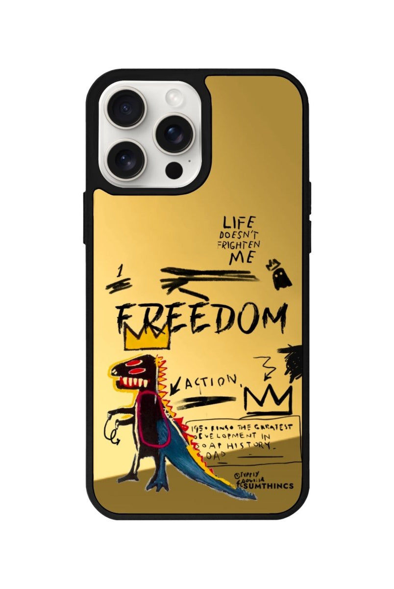 iPhone 11 Freedom Mirror Aynalı Telefon Kılıfı Altın - SUMTHINCS