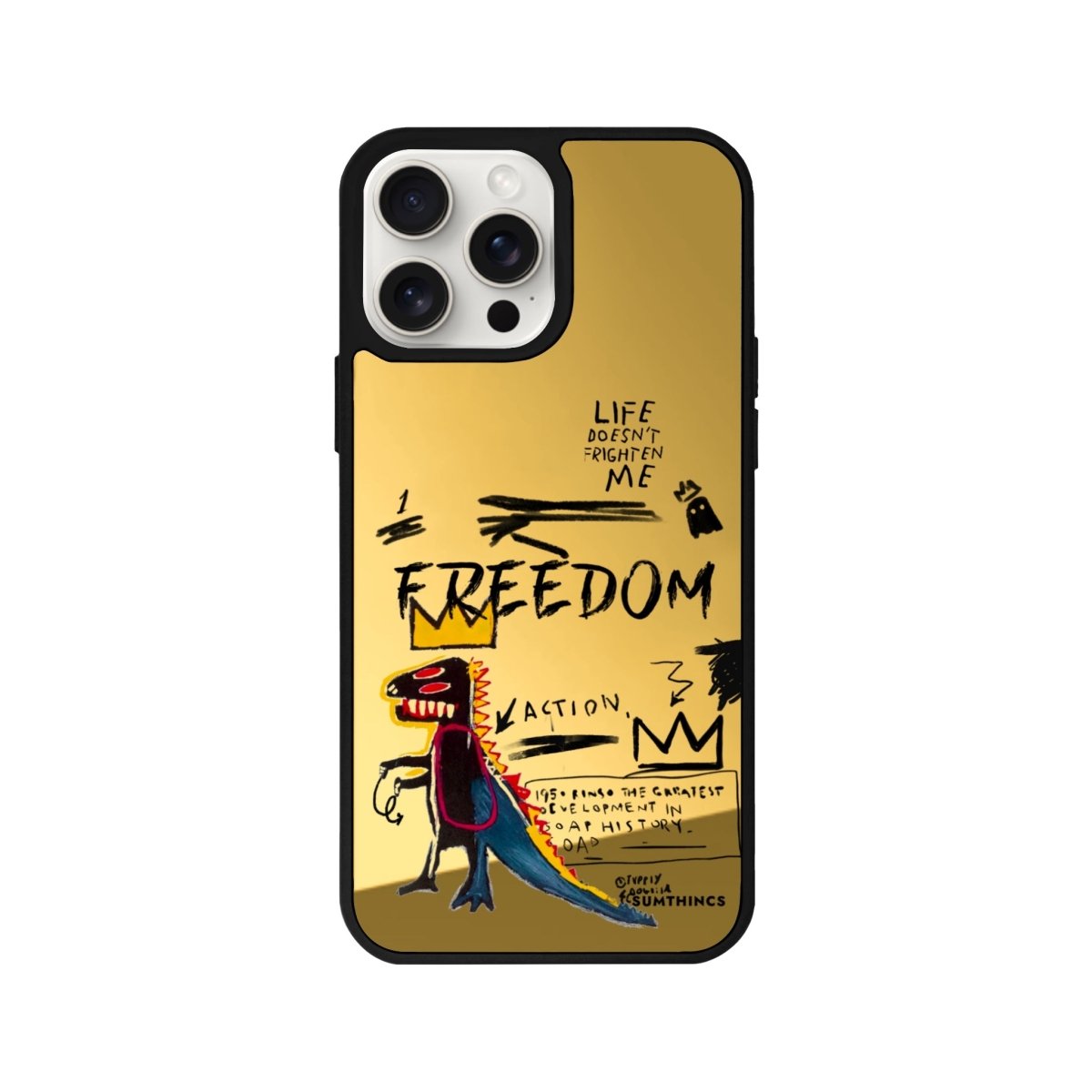 iPhone 11 Freedom Mirror Aynalı Telefon Kılıfı Altın - SUMTHINCS