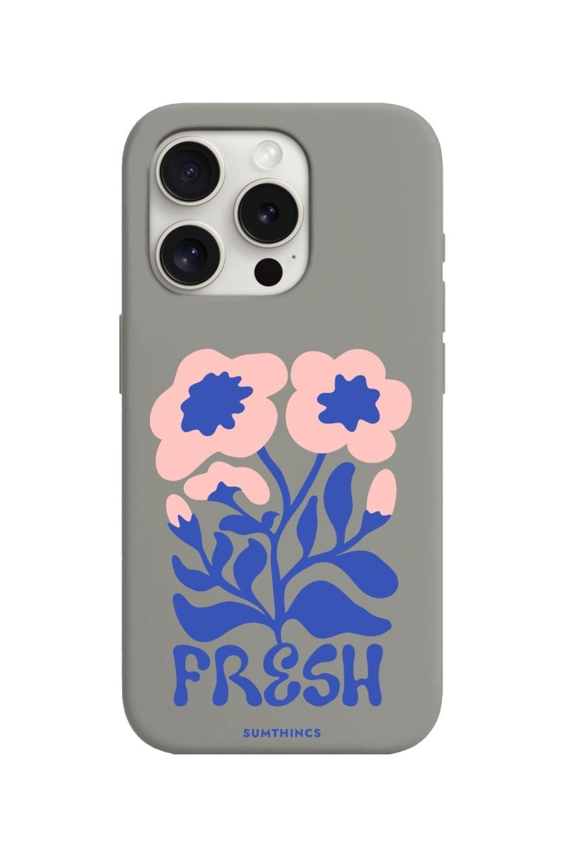 iPhone 11 Fresh Flowers Premium Telefon Kılıfı Gri - SUMTHINCS