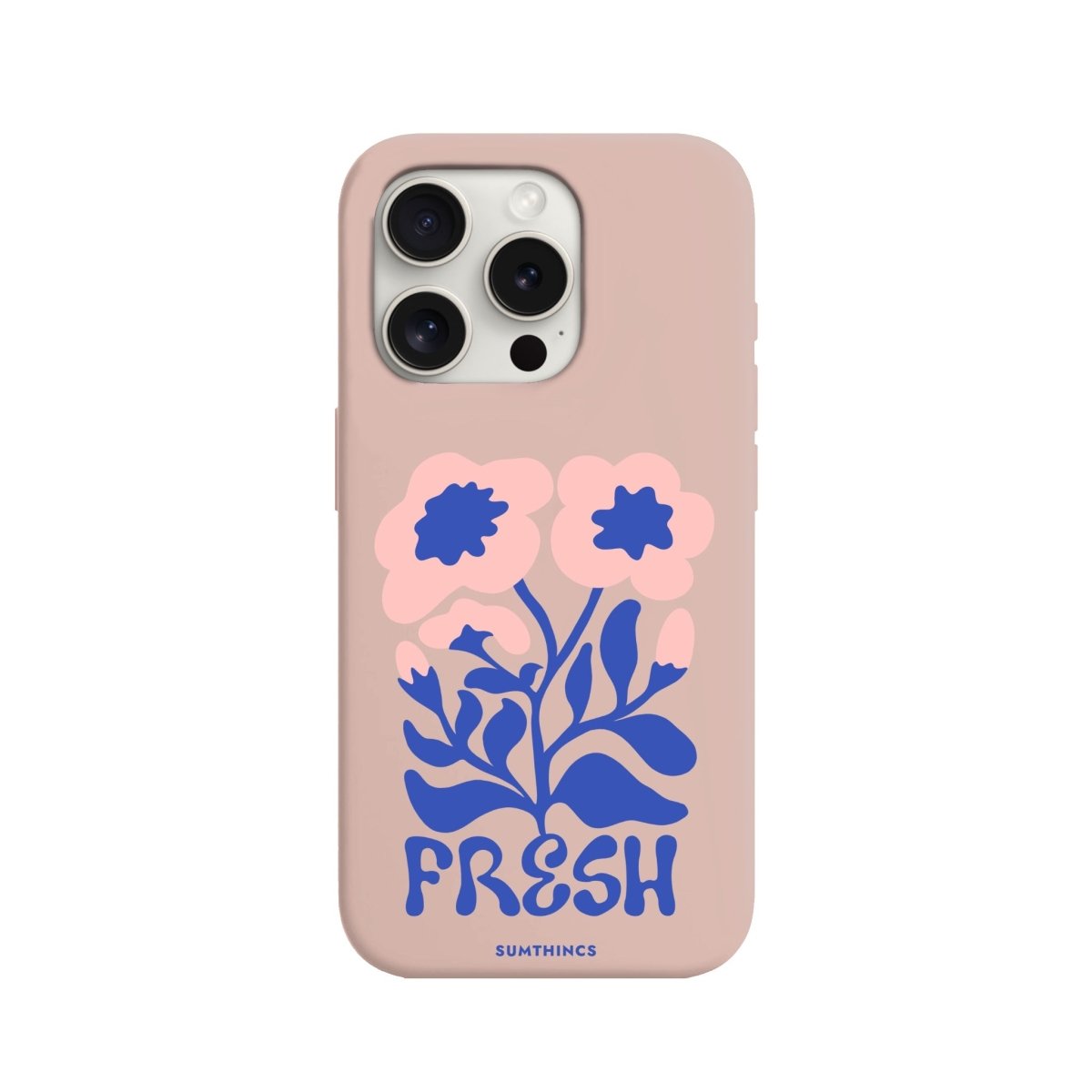 iPhone 11 Fresh Flowers Premium Telefon Kılıfı Bej - SUMTHINCS