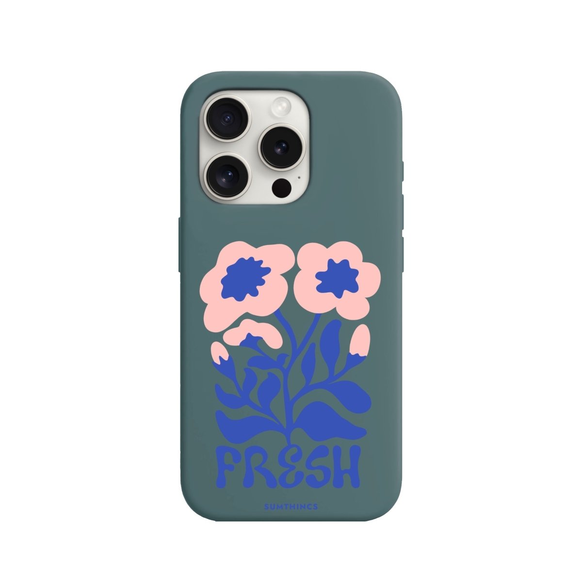 iPhone 11 Fresh Flowers Premium Telefon Kılıfı Kaktüs Yeşili - SUMTHINCS