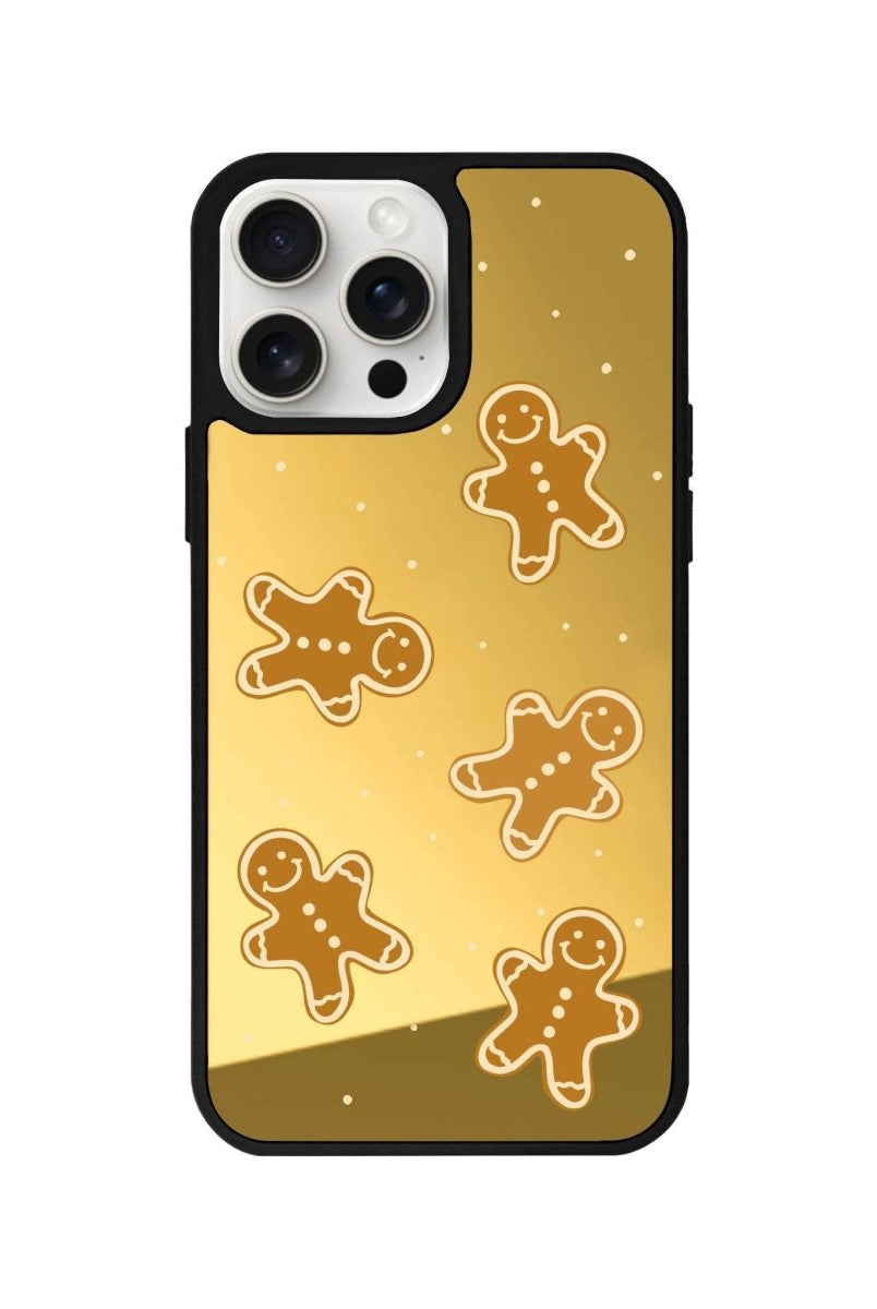 iPhone 11 Gingerbread Man Mirror Aynalı Telefon Kılıfı Altın - SUMTHINCS