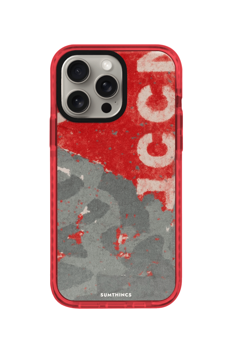 iPhone 11 Graffiti Procase Şeffaf Telefon Kılıfı Kırmızı - SUMTHINCS