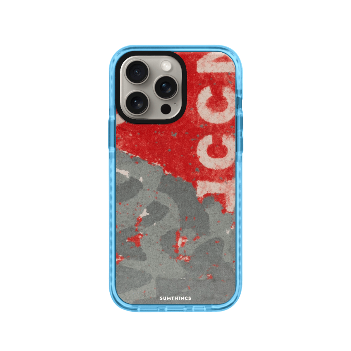 iPhone 11 Graffiti Procase Şeffaf Telefon Kılıfı Mavi - SUMTHINCS