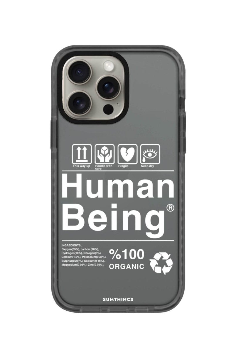 iPhone 11 Human Being Procase Şeffaf Telefon Kılıfı Antrasit - SUMTHINCS