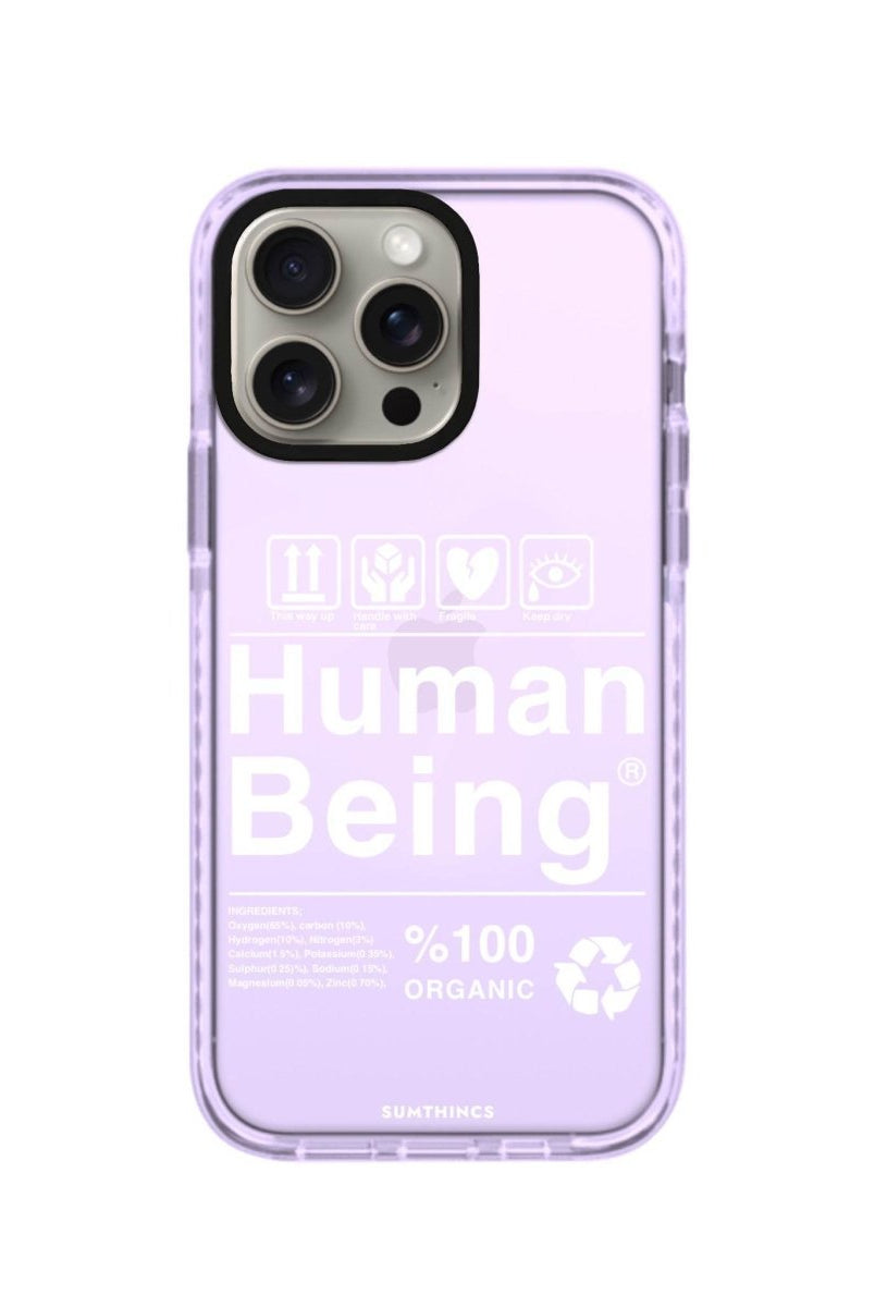 iPhone 11 Human Being Procase Şeffaf Telefon Kılıfı Lila - SUMTHINCS