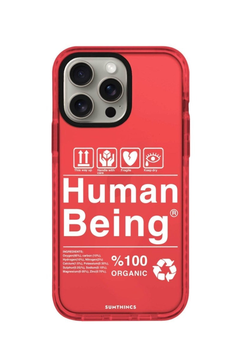 iPhone 11 Human Being Procase Şeffaf Telefon Kılıfı Kırmızı - SUMTHINCS