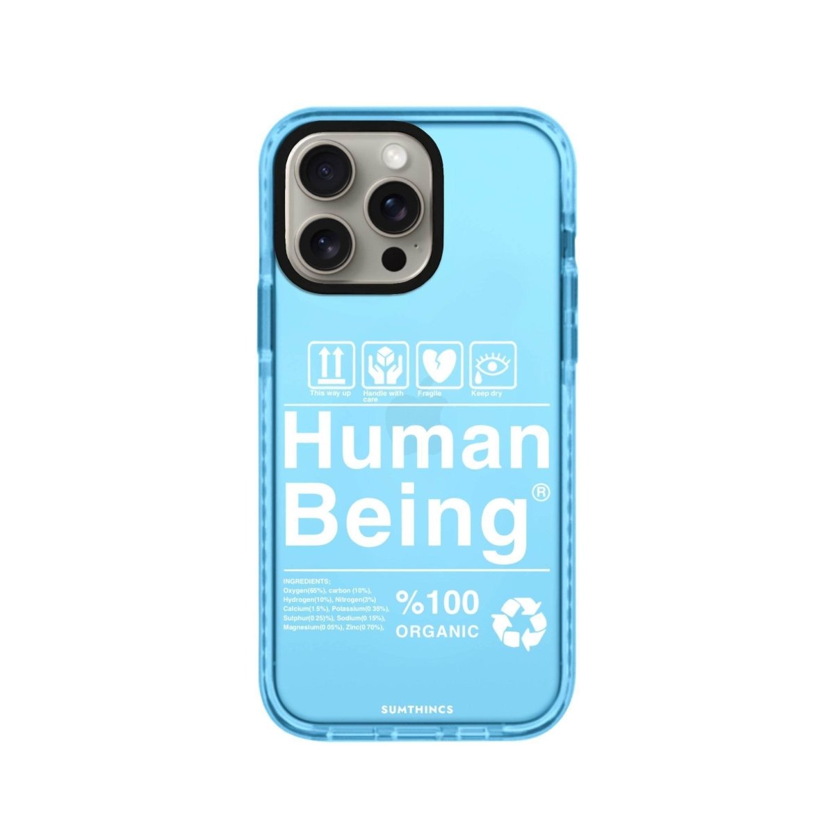 iPhone 11 Human Being Procase Şeffaf Telefon Kılıfı Mavi - SUMTHINCS