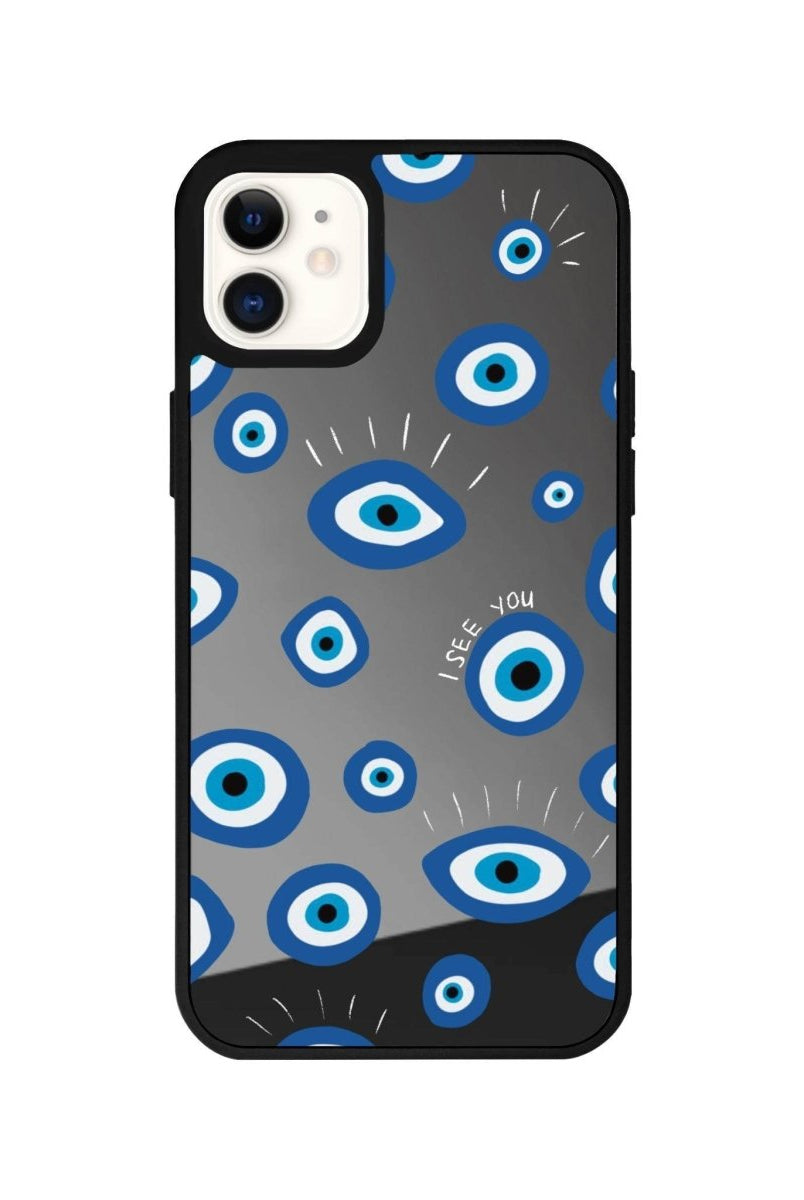 iPhone 11 I See You Mirror Aynalı Telefon Kılıfı Antrasit - SUMTHINCS
