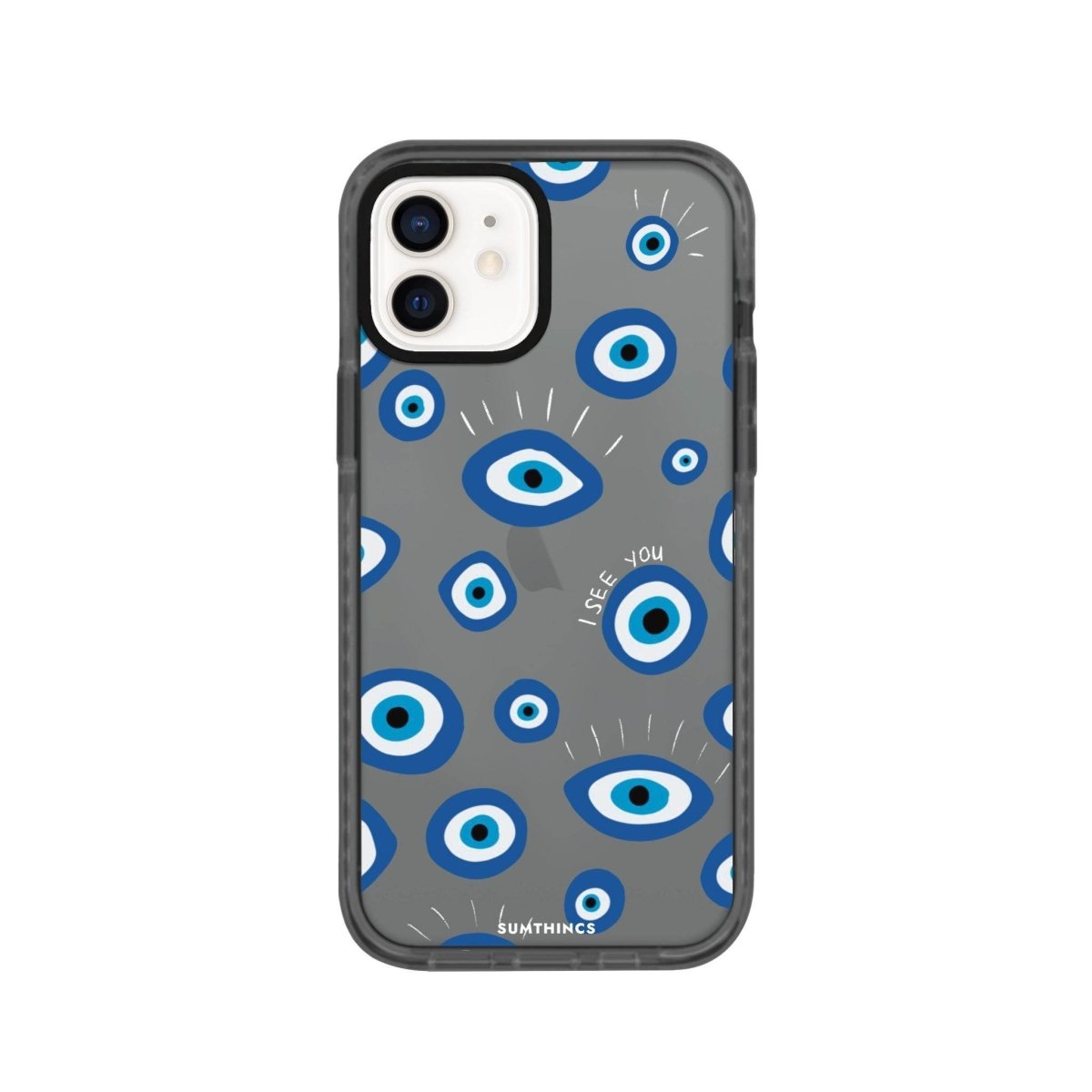 iPhone 11 I See You Procase Şeffaf Telefon Kılıfı Antrasit - SUMTHINCS