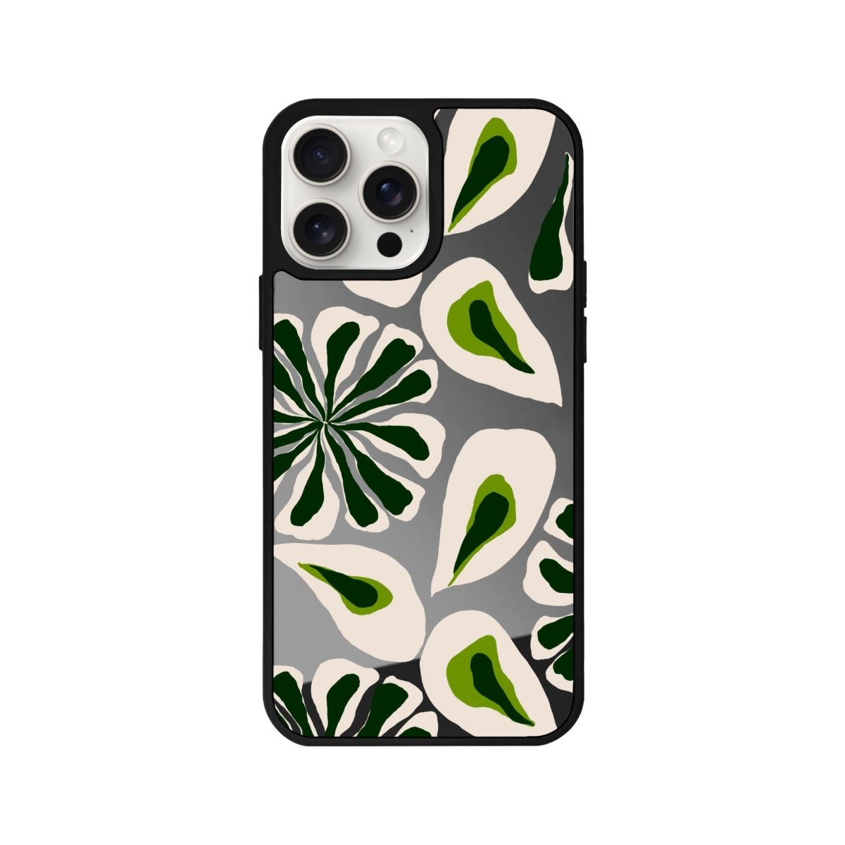 iPhone 11 Leafs Mirror Aynalı Telefon Kılıfı Antrasit - SUMTHINCS