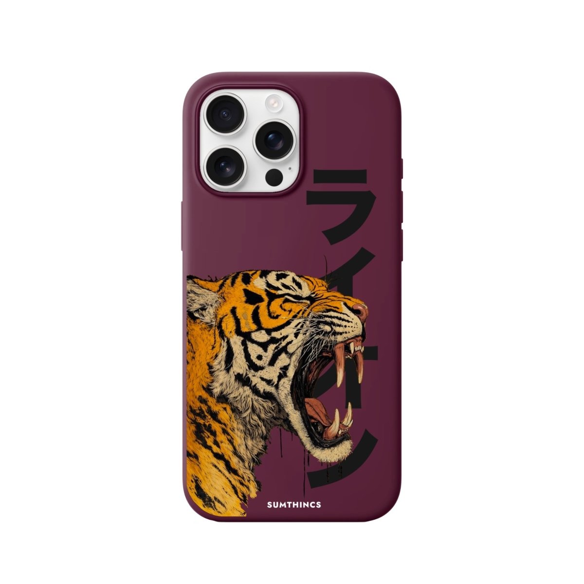 iPhone 11 Lion Premium Telefon Kılıfı Bordo - Sumthincs