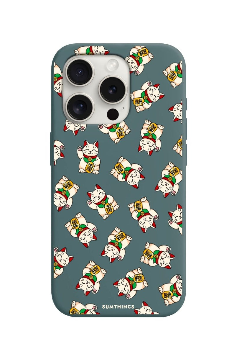 iPhone 11 Maneki Neko Premium Telefon Kılıfı Kaktüs Yeşili - SUMTHINCS