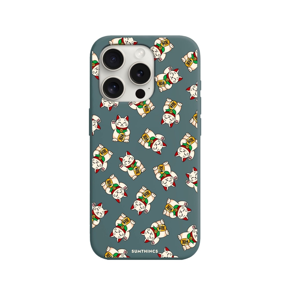 iPhone 11 Maneki Neko Premium Telefon Kılıfı Kaktüs Yeşili - SUMTHINCS