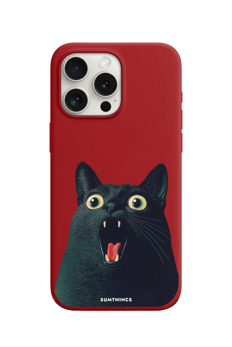 iPhone 11 Meoww Premium Telefon Kılıfı Kırmızı - SUMTHINCS