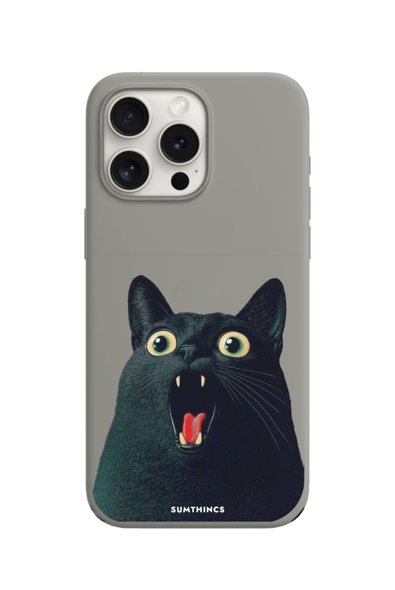 iPhone 11 Meoww Premium Telefon Kılıfı Gri - SUMTHINCS