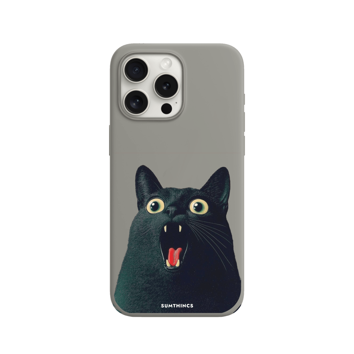 iPhone 11 Meoww Premium Telefon Kılıfı Gri - SUMTHINCS