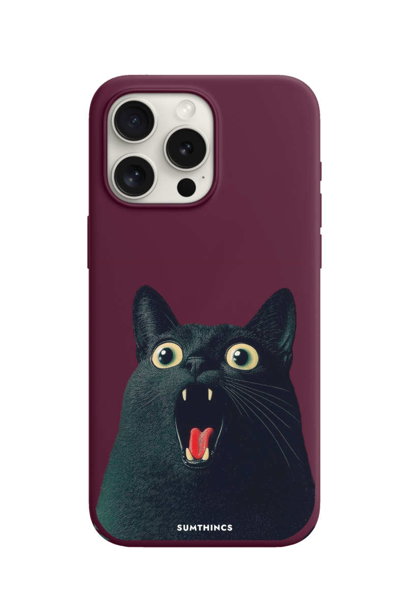 iPhone 11 Meoww Premium Telefon Kılıfı Bordo - SUMTHINCS