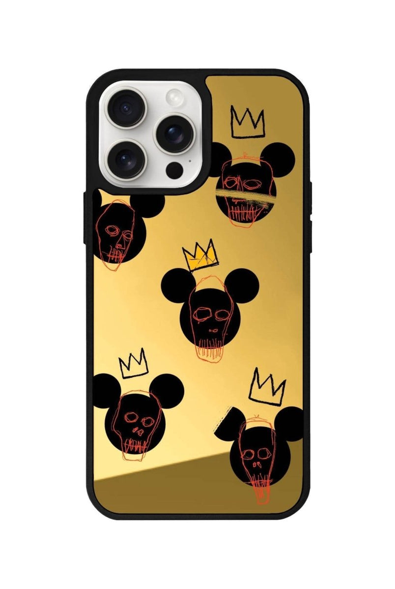 iPhone 11 Mickeys Midnight Mirror Aynalı Telefon Kılıfı Altın - SUMTHINCS