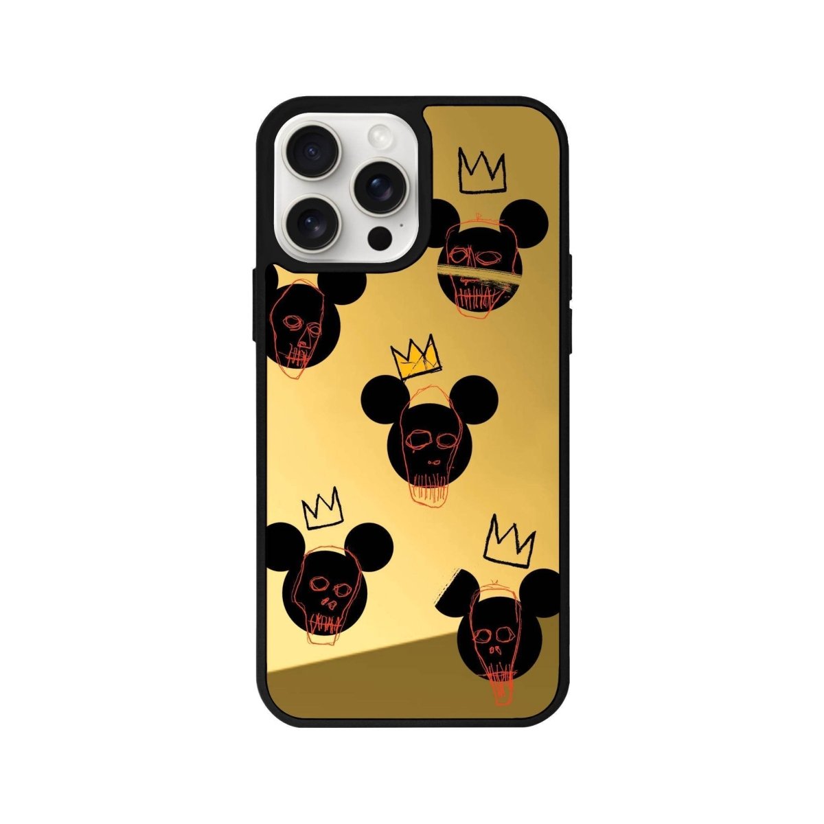 iPhone 11 Mickeys Midnight Mirror Aynalı Telefon Kılıfı Altın - SUMTHINCS