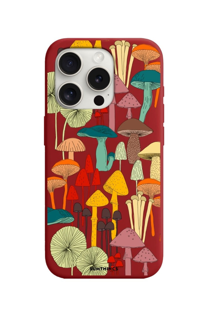 iPhone 11 Mushrooms Premium Telefon Kılıfı Kırmızı - SUMTHINCS