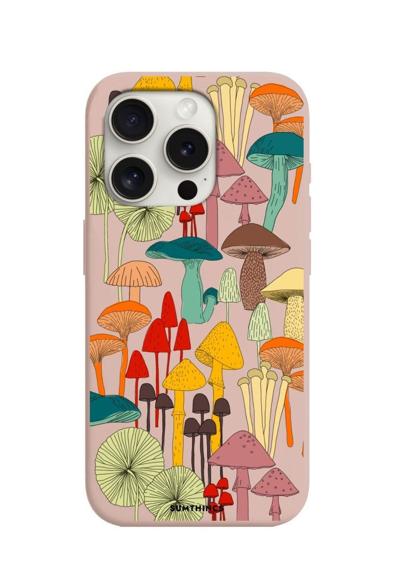 iPhone 11 Mushrooms Premium Telefon Kılıfı Bej - SUMTHINCS