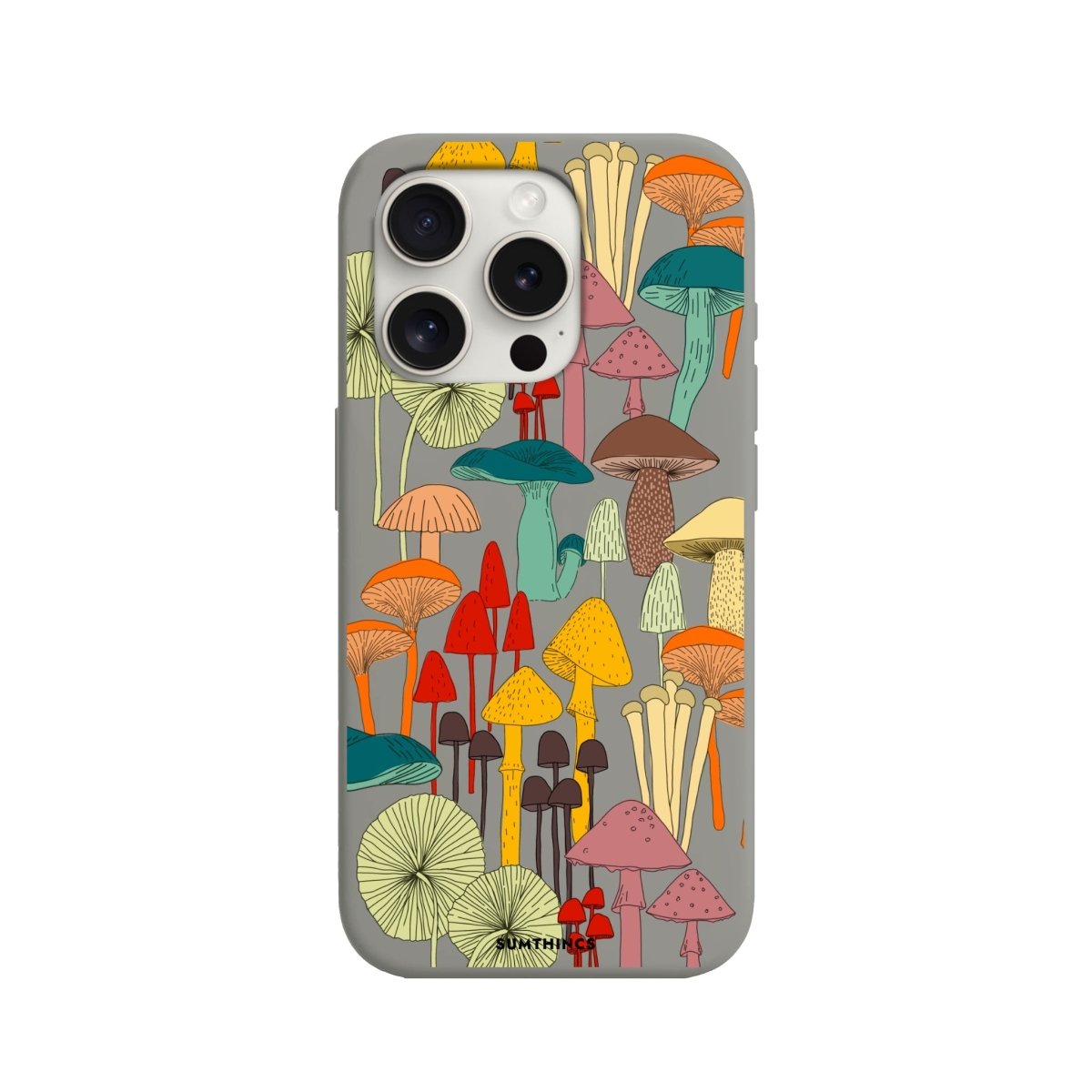 iPhone 11 Mushrooms Premium Telefon Kılıfı Gri - SUMTHINCS