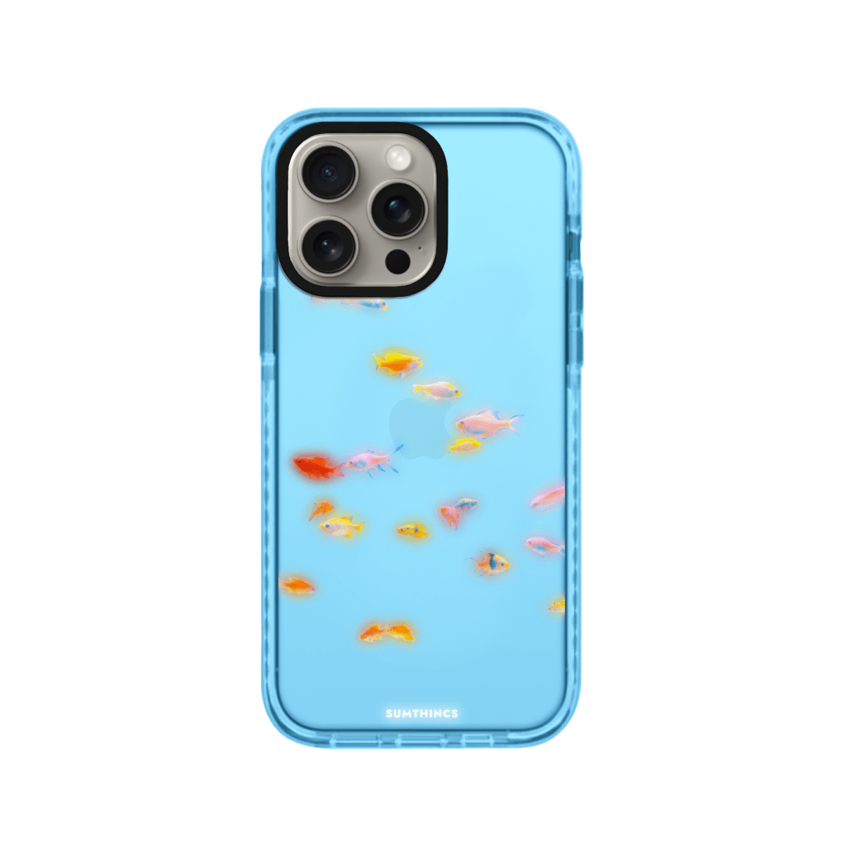 iPhone 11 Neon Fish Procase Şeffaf Telefon Kılıfı Mavi - SUMTHINCS