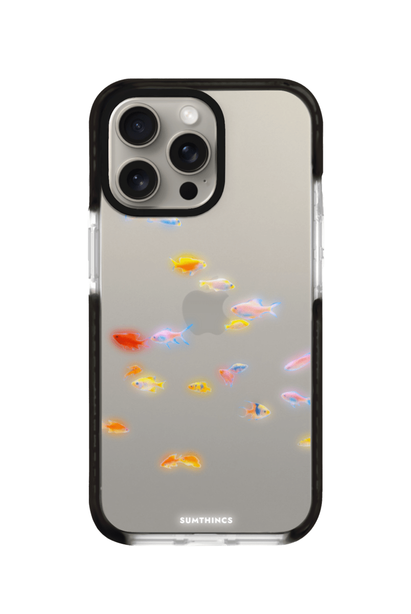 iPhone 11 Neon Fish Procase Şeffaf Telefon Kılıfı Siyah Şeffaf - SUMTHINCS