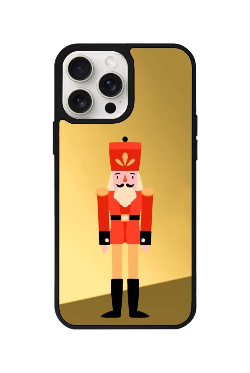 iPhone 11 Nutcracker Mirror Aynalı Telefon Kılıfı Altın - SUMTHINCS