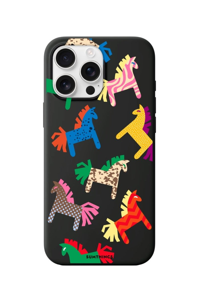 iPhone 11 Ponies Premium Telefon Kılıfı Siyah - SUMTHINCS