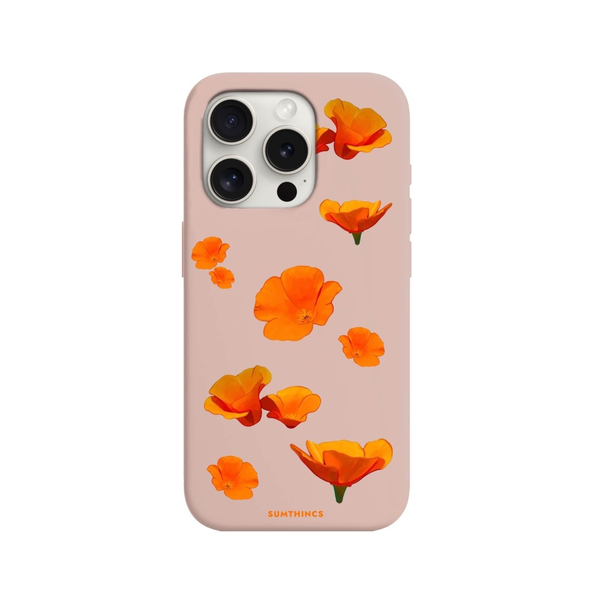 iPhone 11 Poppies Premium Telefon Kılıfı Bej - SUMTHINCS