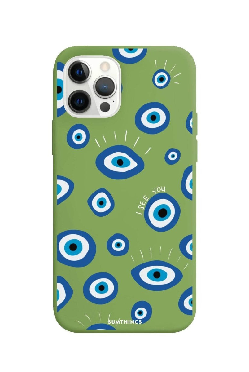 iPhone 11 Pro I See You Premium Telefon Kılıfı Fıstık Yeşili - SUMTHINCS